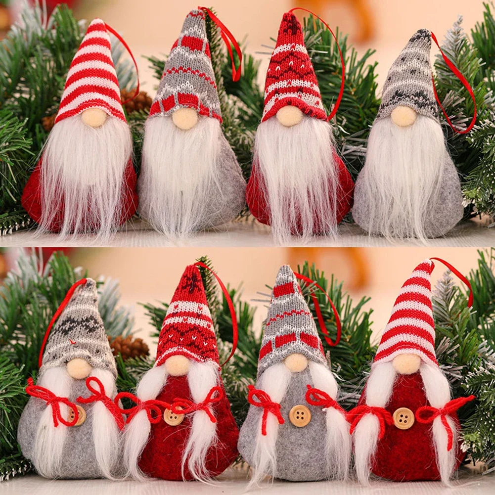 

Fashion Brand New Faceless Gnome Doll Santa Wall Decor Xmas Tree Hanging Festive Atmosphere Unique Ornament Adorable Christmas