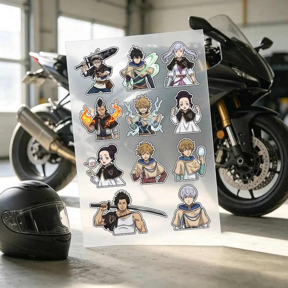 Black Clover Stickers Auto Body Bumper Windows Motorcycle Laptop Walls Vinyl Decal Car Tuning Accessories