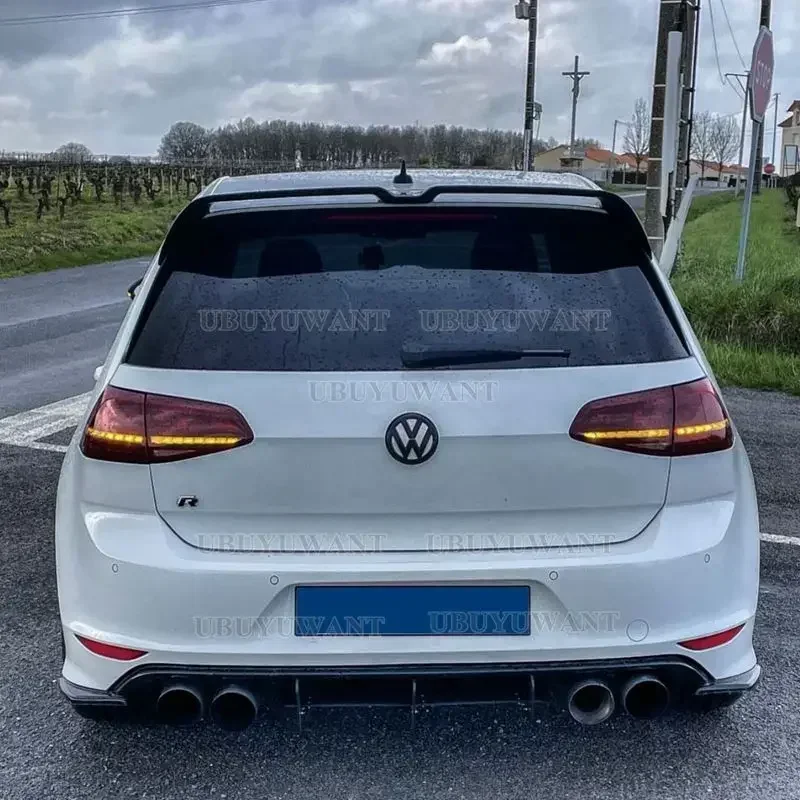 Oettinger Style Rear Spoiler Wing Trunk Lid Gate Roof Splitter Lip For VW Golf 7 7.5 MK7 7.5 GTI GTD R GTE 2013 2014 2015 -2019
