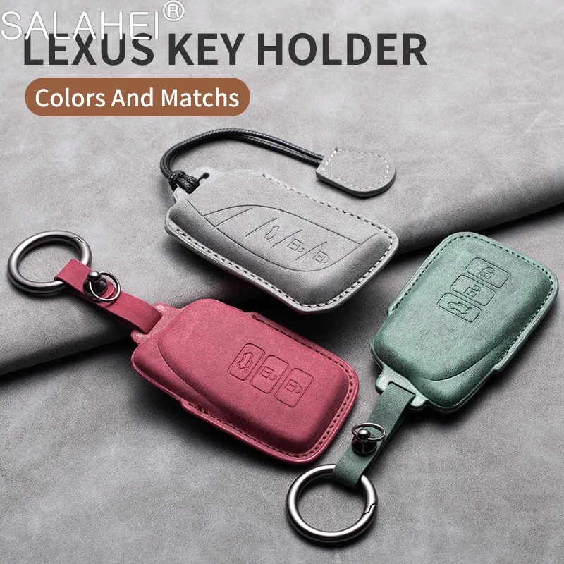 Schaffell Leder Auto Schlüssel etui Abdeckung für Lexus nx ist rx es gx lx ls ux gs nx200 nx300 rx350 es300 Zubehör