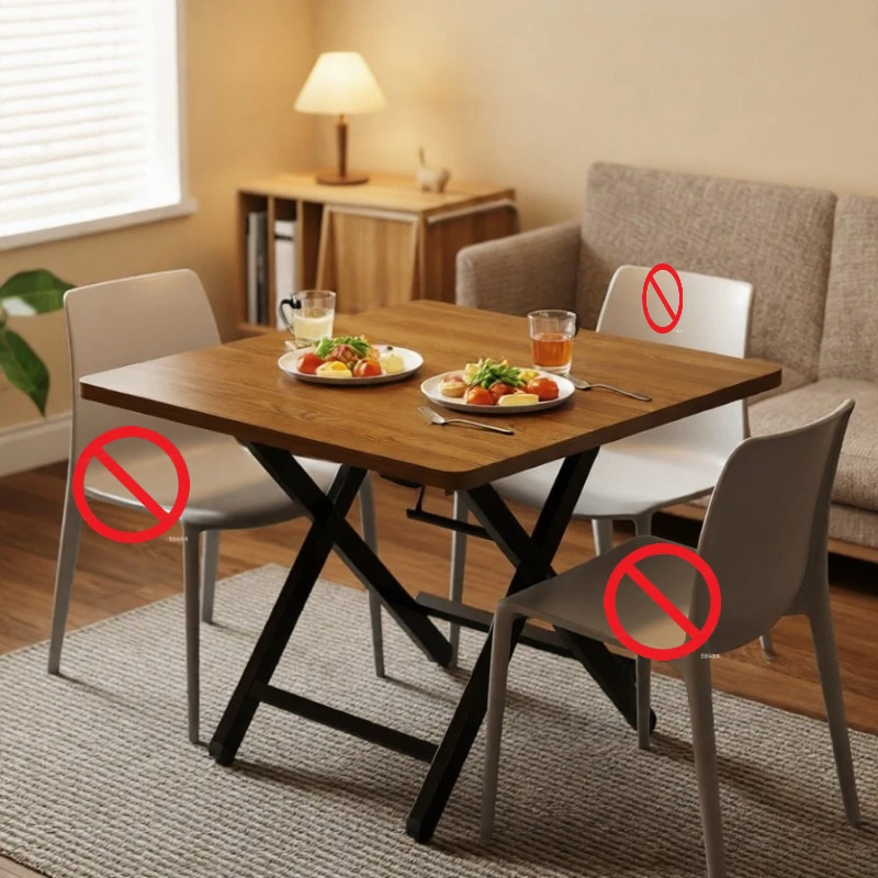 Compact Foldable Dining Table Square Round Portable Outdoor Night Market Stall Foldable Portable Dining Table Kitchen Table