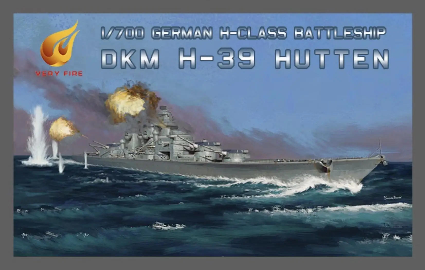 VERYFIRE VF700906DX 1/700 GERMAN H-CLASS BATTLESHIP DKM H-39 HUTTEN Deluxe Edition