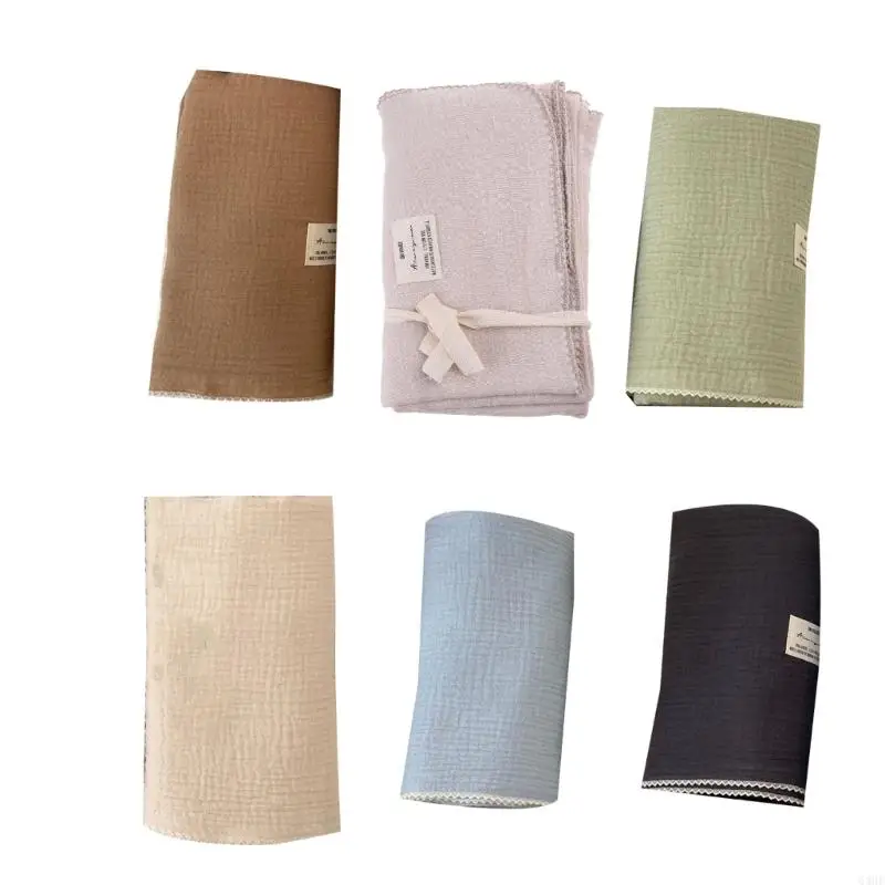 63HE 2 Lớp Khăn Tắm Cho Bé Chăn Cotton Dành Cho Trẻ Sơ Sinh Tập Đi Sơ Sinh Siêu Thấm Hút SwaddleWrap Muslin SwaddleQuilt