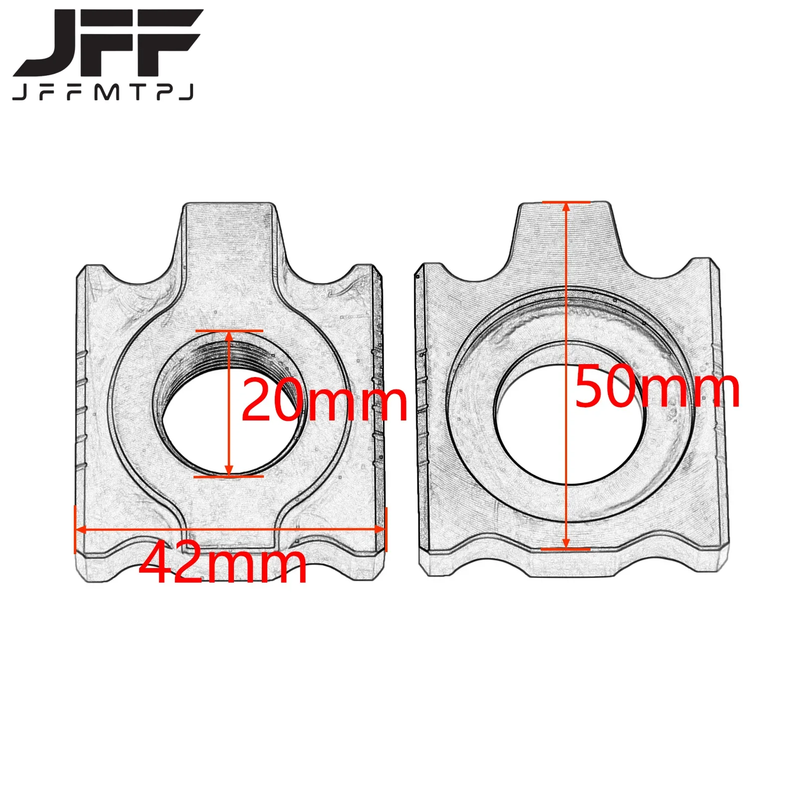 20mm Motorcycle CNC Chain Regulator Chain Tightener For KTM SX SXF XC XCF XCW XCWF EXC EXCF 125-530 For Husqvarna TC FC TE TX125