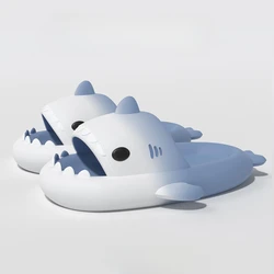 Shark Clapper Slippers Cloud Women Slides Summer Beach Indoor Soft Eva Sandal Men Male Non Slip Home Gradient Shoe Ladies Female