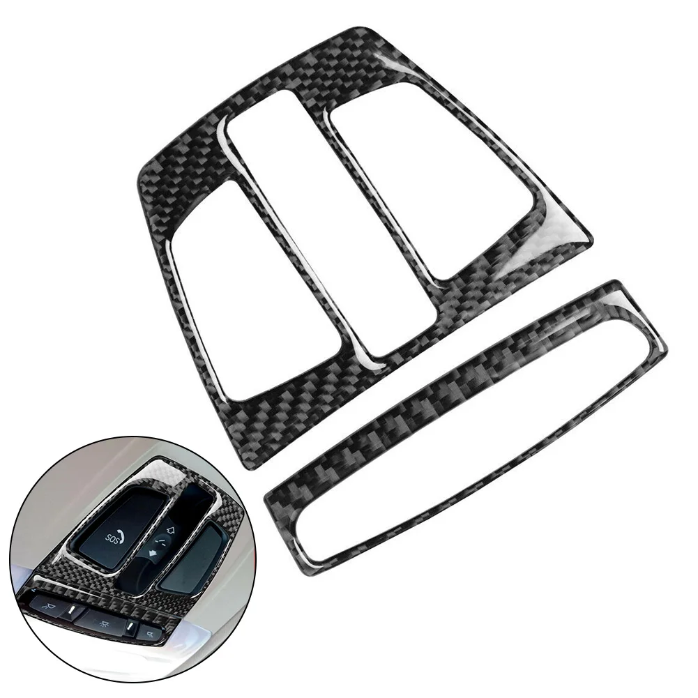 

Car Reading Light Panel Frame Trim Cover For BMW F20 F30 F34 F32 X6 Carbon Fiber Sticker Trim Car Interior Accessories