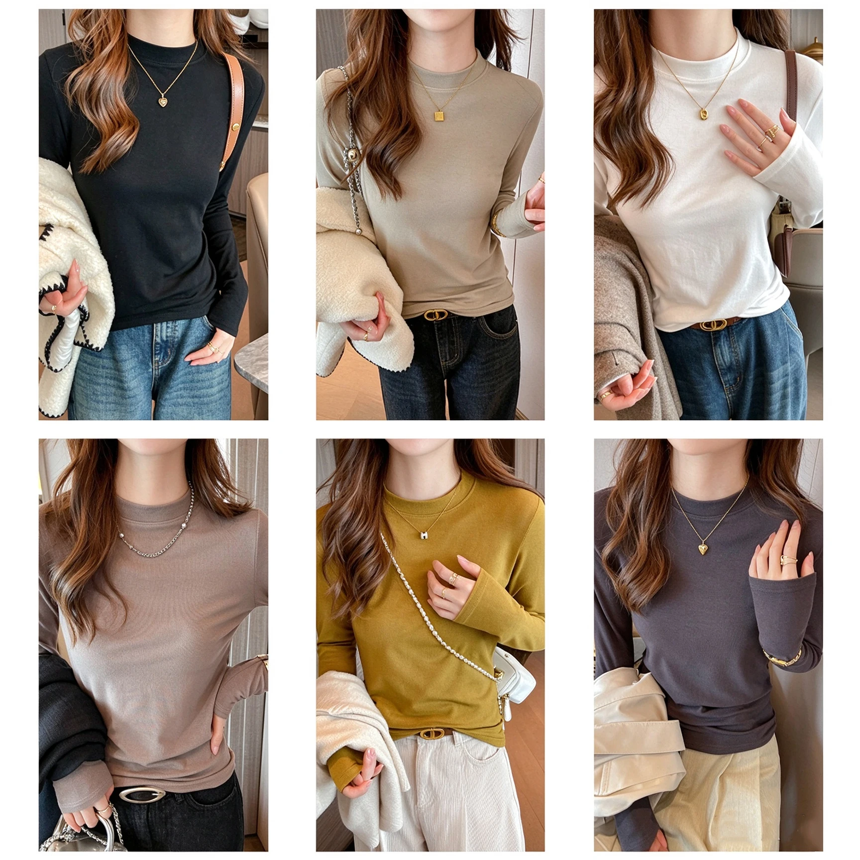 Koreaanse dames thermoshirts m - Undershirt Crew Neck recensie en prijs