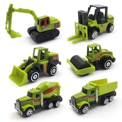 Children Inertia Alloy Engineering Car Toy Model Mini Simulation Excavator Mixer Car Bulldozer Series Toy Car Models