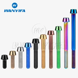 Wanyifa Taper Head Grade 5 Titanium Bolts M8x15 20 25 30 35 40 45 50 60 70mm Screw for Motorcycle