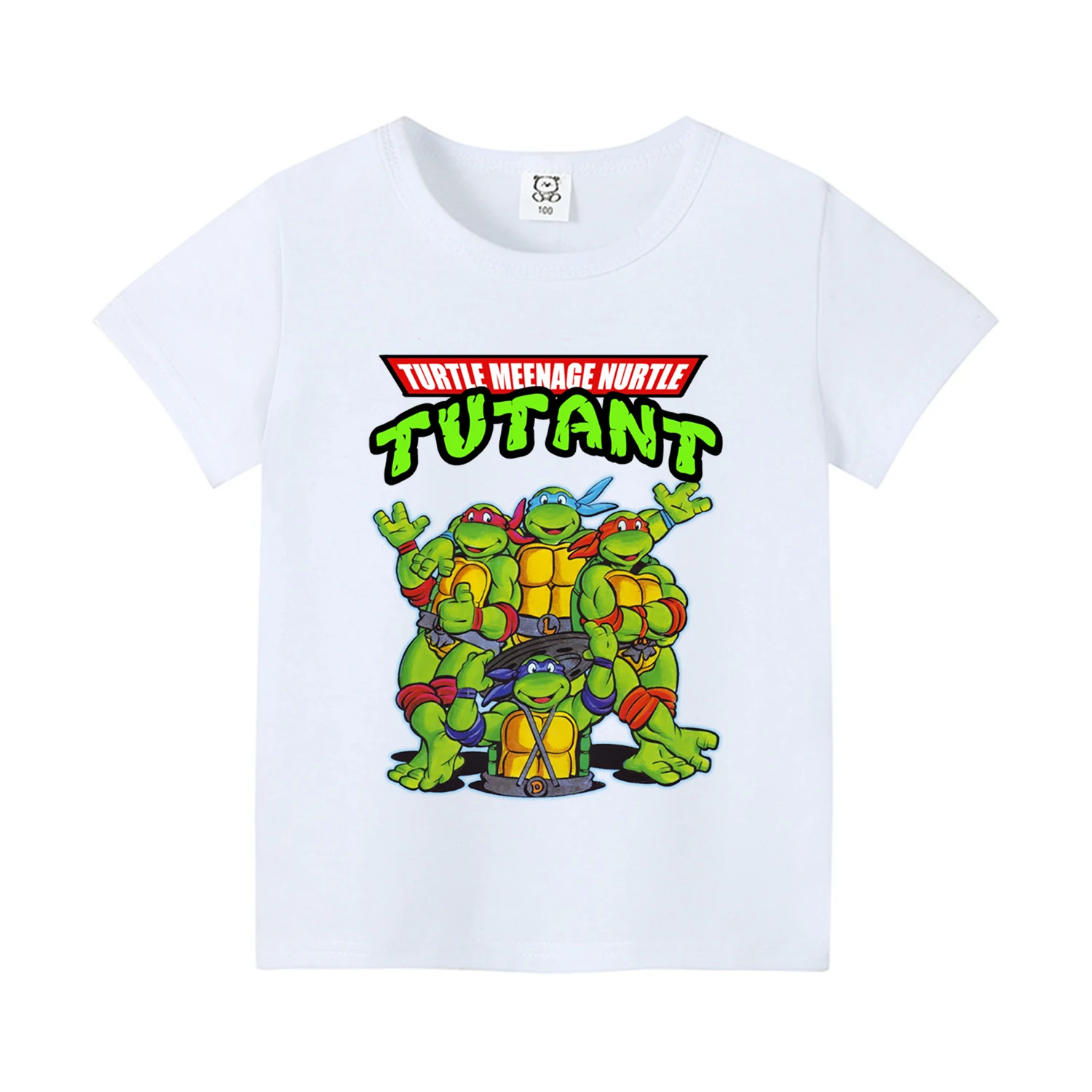 Teenage Mutant Ninja Turtles T Shirt for Children Cotton T-shirt Anime Clothing Boys Cute Baby Clothes Comfortable Base Shirts