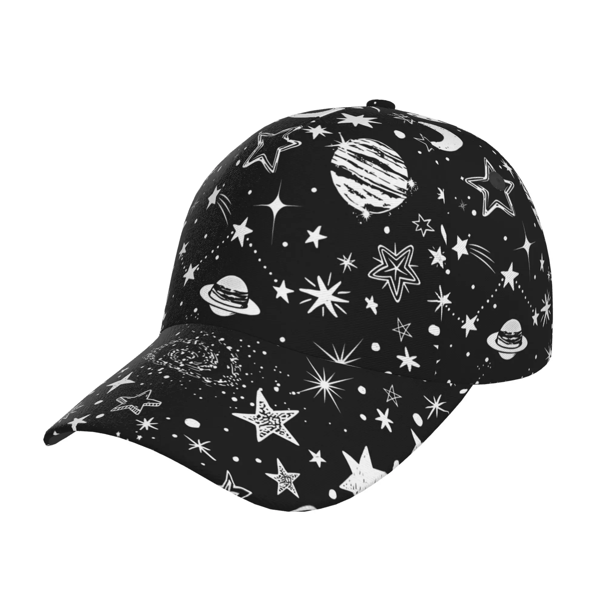 

Space Planets Stars Cool Baseball Cap for Unisex Adults Teens Adjustable Golf Hat for Sports Golf One Size Print Hats POLYESTER