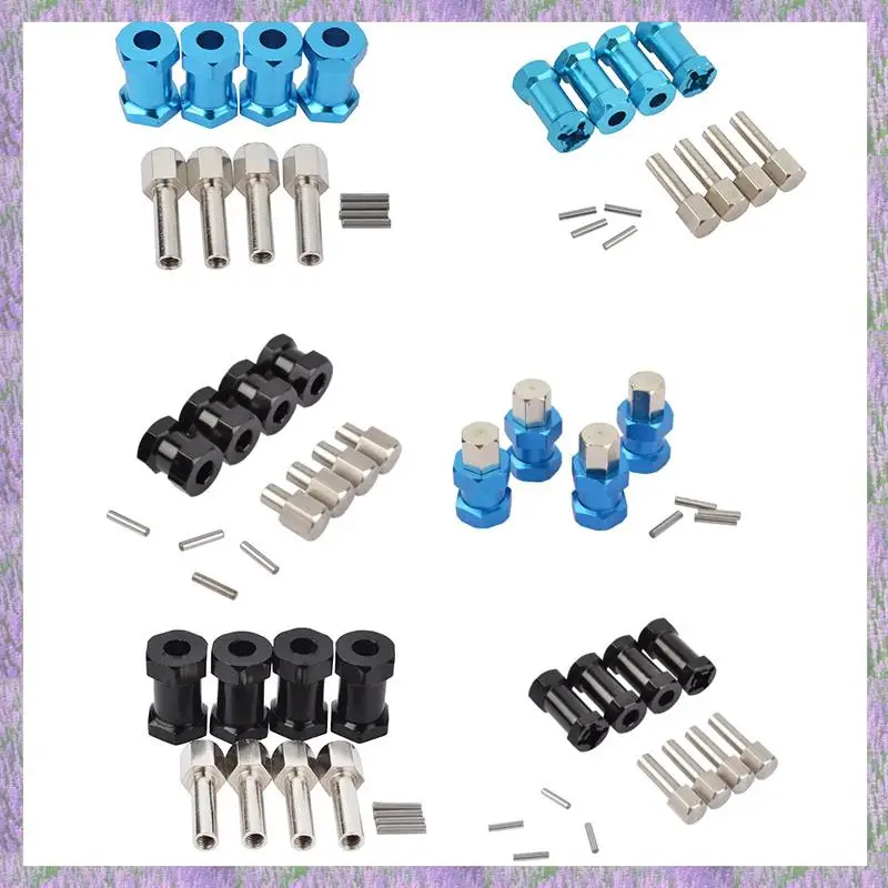 Eco-Friendly-4Pcs อลูมิเนียม RC รถ 12Mm Hex ล้อ Hub ไดรฟ์อะแดปเตอร์ Extension Combiner Coupler สําหรับ 1/10 RC crawler Axial SCX10 D9