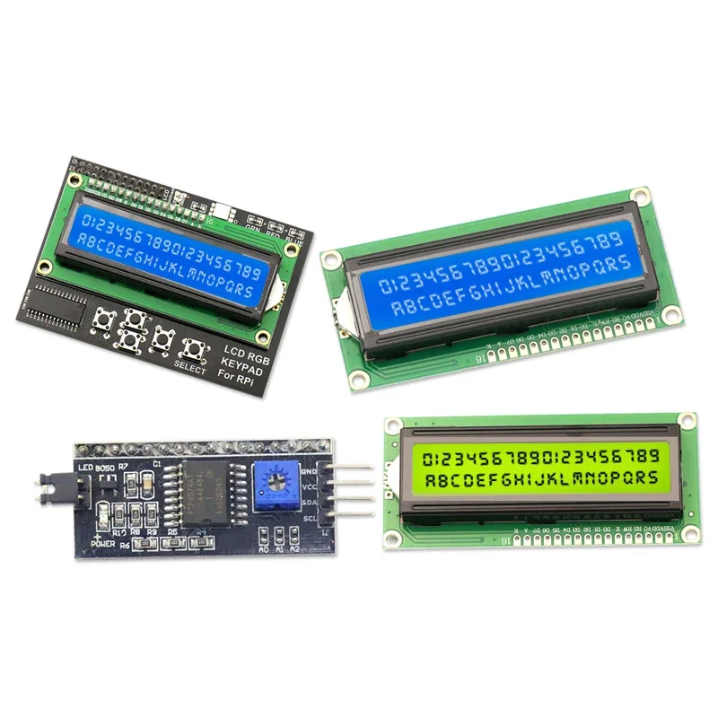 1PCS LCD1602 Module Blue Screen Yellow Green Screen With Backlight LCD Display 3.3V 5V LCD IIC/I2C Interface For Arduino