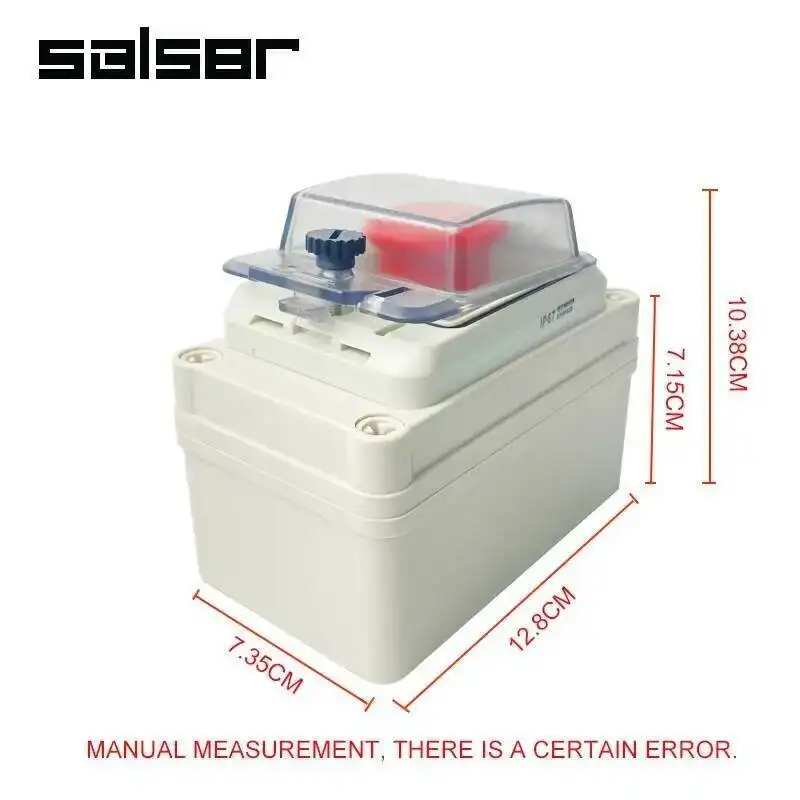 Interruttore a pulsante Impermeabile IP67 Scatola esterna Reset / Arresto di emergenza / Distribuzione di controllo della manopola Funzionamento manuale 10A