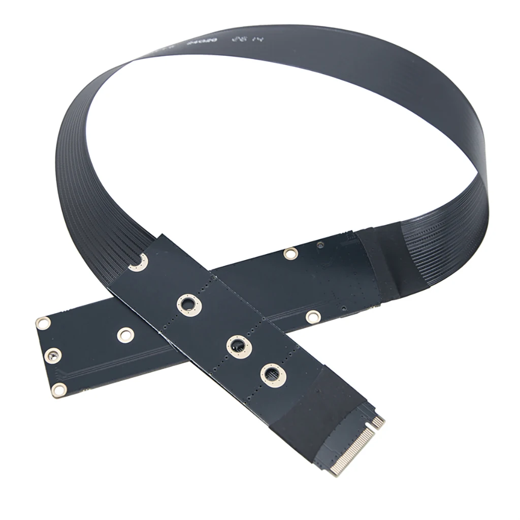 PCIe 4.0 Verlustfreies M.2 Verlängerungskabel FPC PCB-Platine für M.2 NGFF M-KEY&B-KEY 2230-2280 NVME SATA PCI-E SSD Gerades und Winkel-Design – Detail 3