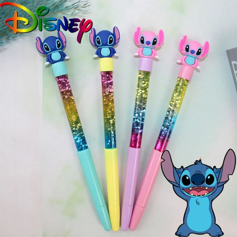 

Disney Cartoon Lilo & Stitch Gel Pen Black Ink Anime Figure Stitch Toys Student School Stationery for Boys Girls Christmas Gifts