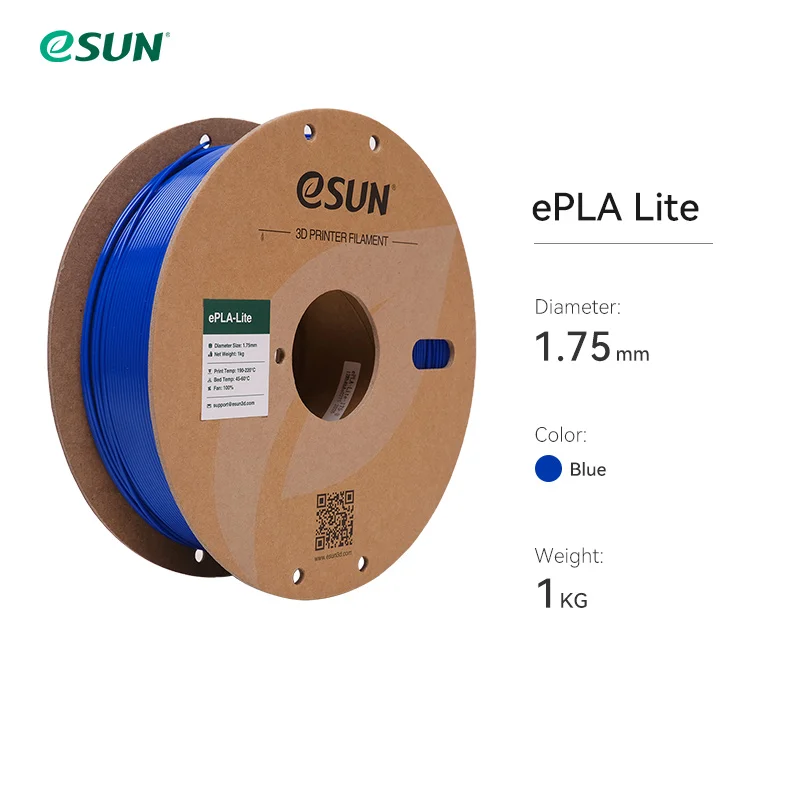 ESUN Snelprintend PLA Filament voor 3D-printer 1,75 mm 3D-printerfilament 1 kg (2,2 lbs) spoel 3D Verbeterd PLA voor Bambu Lab
