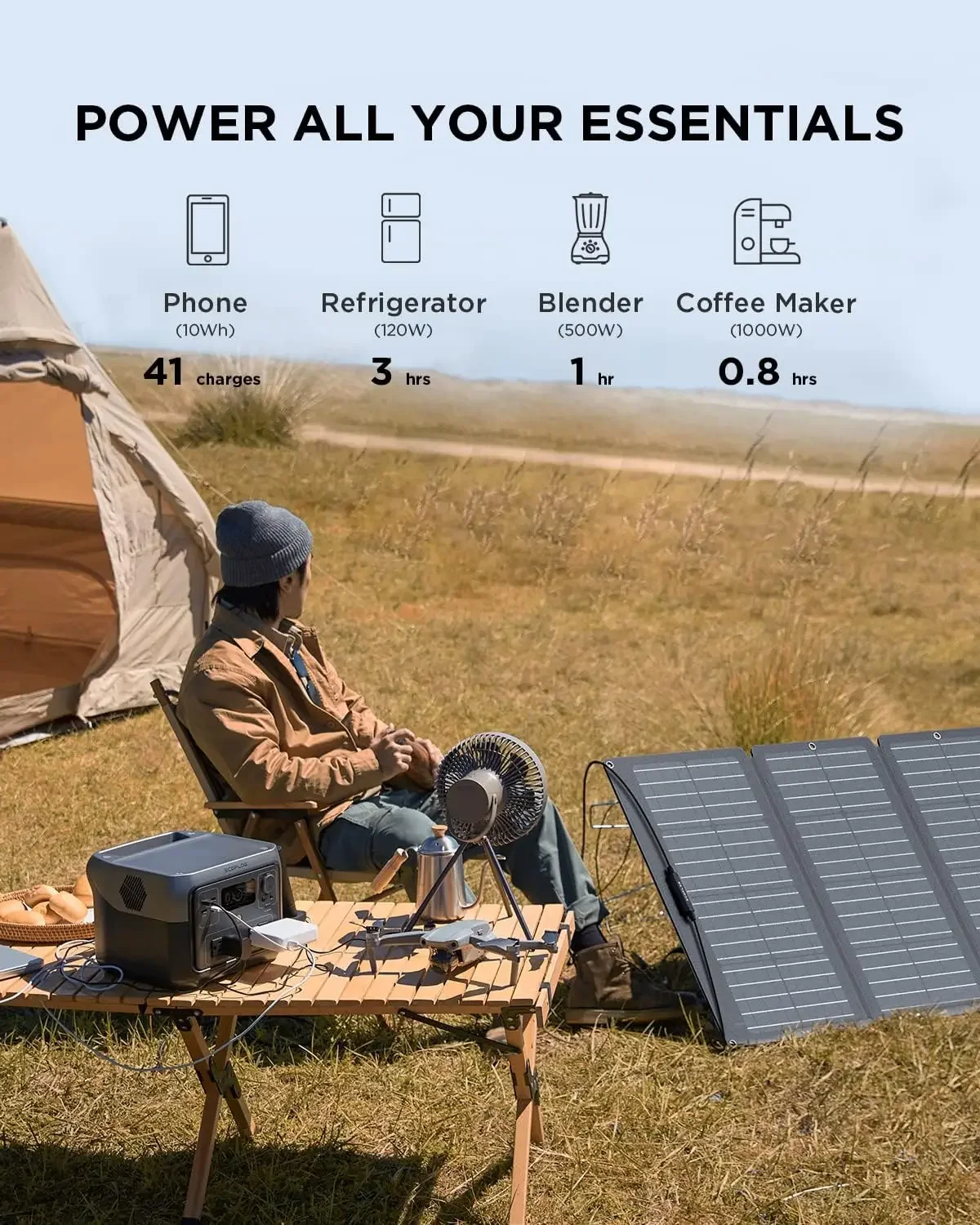 Imagem -03 - Gerador Solar de Longa Vida Lifepo4 Power Station Portátil e Painel Solar para Home Backup Power Camping