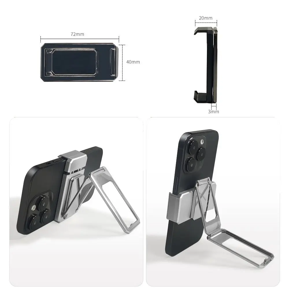 360 Rotation Foldable Stand Back Clip Phone Ring Holder Multi Angle Portable Desk Metal Finger Kickstand