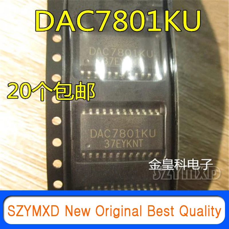 5Pcs/Lot New Original DAC7801KU DAC7801 SOP24 dual monolithic CMOS 12-bit multiplier digital-to-analog converter original
