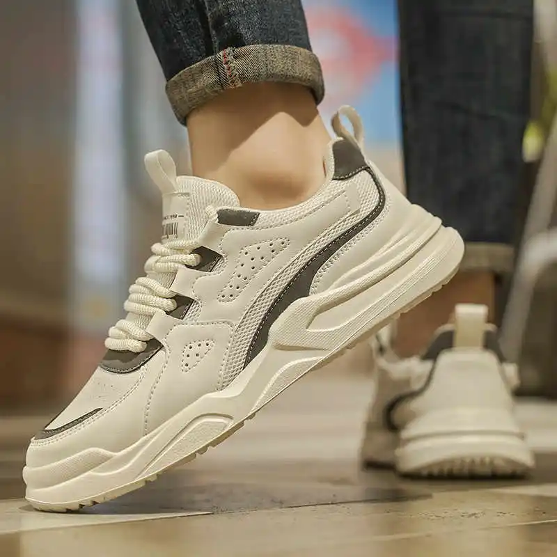 

Platformed Flatform Men's Summer Brand Sneakers Golf Casual Mens Men's Shoes White Sports Luxury Athlete Tenes Mascolino