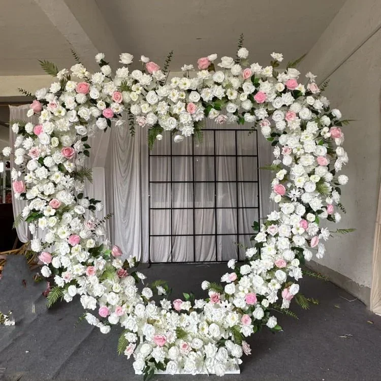 

Heart-shaped Balloon Arch Background Stand Wedding,proposal&Rural Wedding Decoration Iron Props