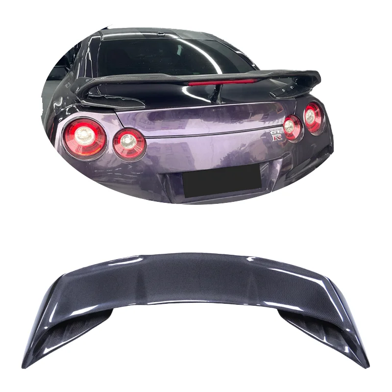 

VRS Style GTR Carbon Fiber Spoiler Direct Sales for GTR R35 Rear Wing Trunk Spoiler