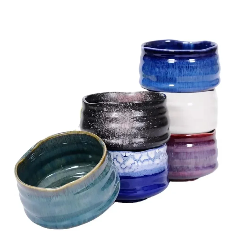 

Japanese handmade matcha bowl custom ceramic tea bowl ecological bamboo bowl matcha egg beater