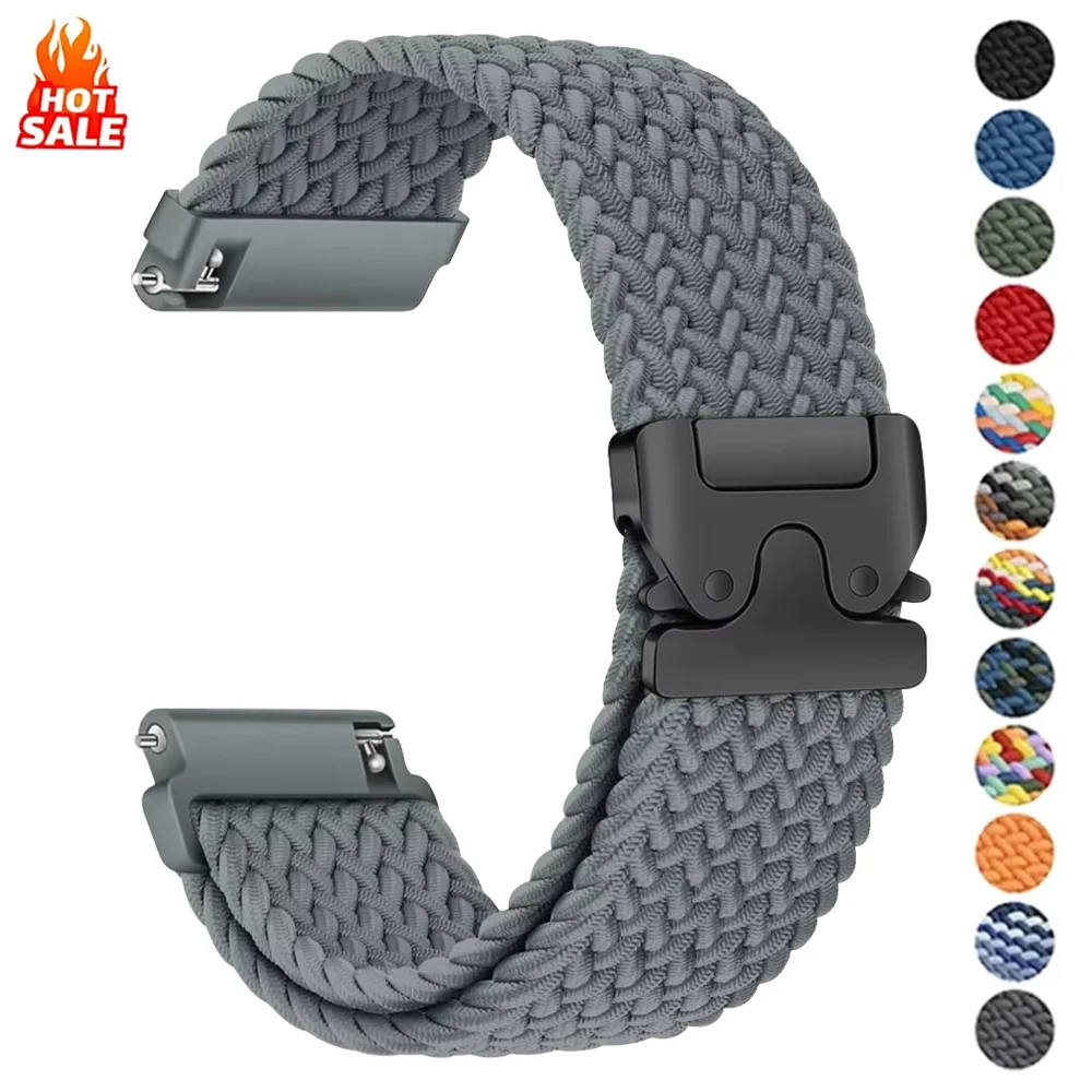 

Плетеный ремешок с парашютом для Amazfit Active/Active 2, браслет 20 22 мм, ремешок для Amazfit Balance Bip 6 5 3 3Pro GTR 4 3 GTS3 4 Mini