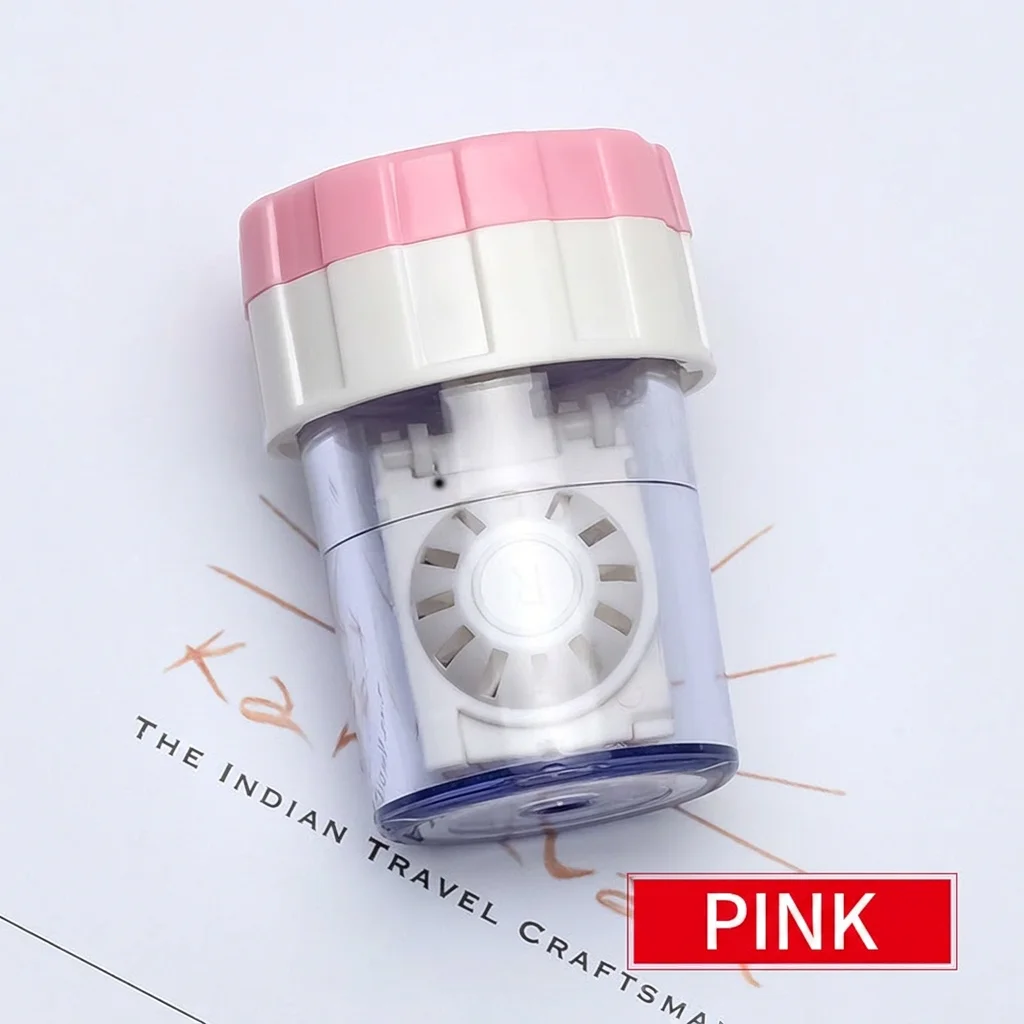 Contact Lens Cleaner Case Safe Contact Lens Cleaning Kit Portable Lens Washing Container Multi-Color For Business Trips Travel