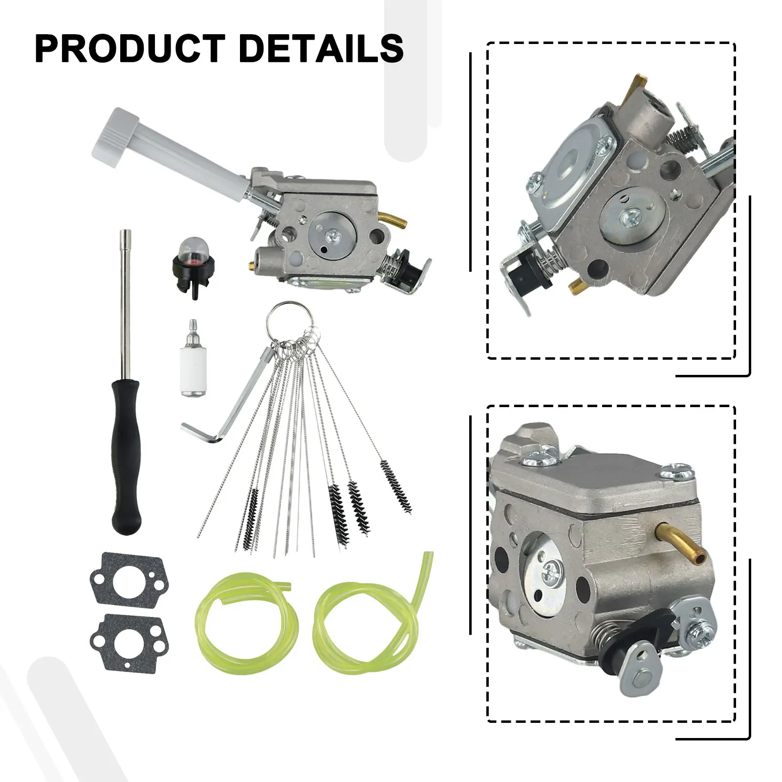 

1set Carburetor Kit With Oil Pipes Fuel Filter For RY08420A Carb Kit For Bp42 Carburetor 308054079 Blower Tools Accessories