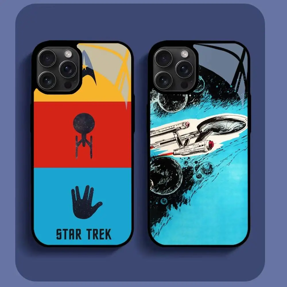 

Star T-Trek Tv Phone Case For IPhone16 15 14 13 12 11 Pro Xs Max Mini XR X 7 8 Plus Luxury Mirror Hard Funda