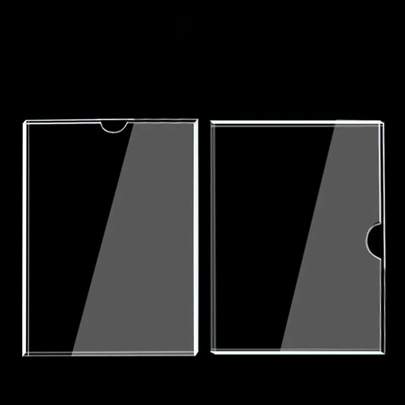 Acrylic Picture Frame Wall Mounted Document Display Slot Modern Simple Style Long Rectangle Customizable No Picture Included