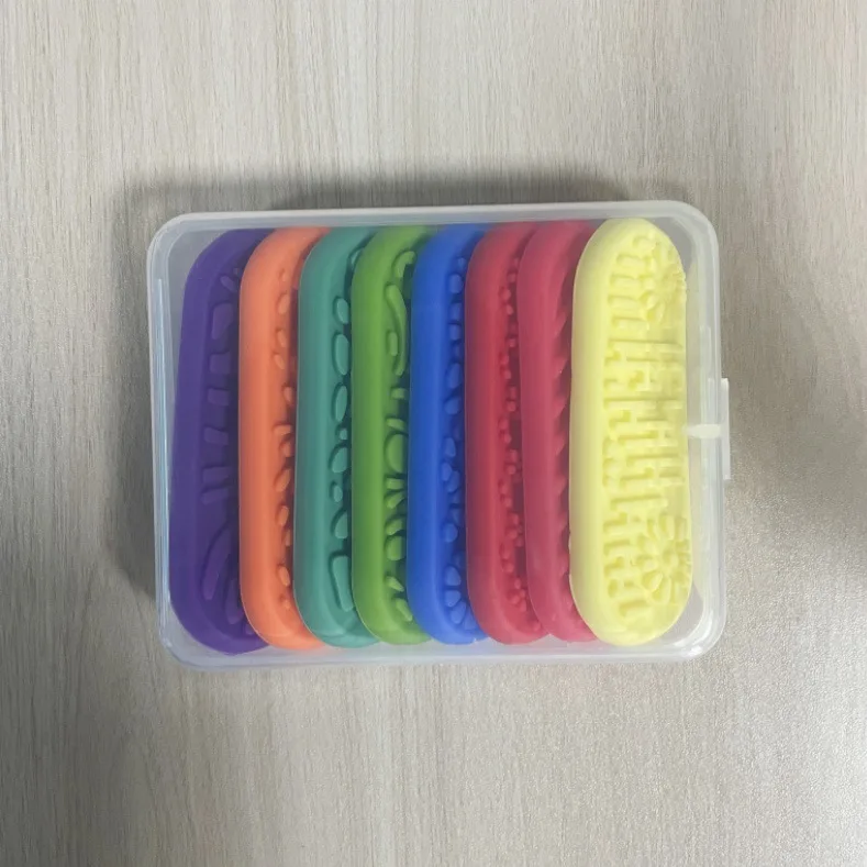 Fashion Creative Bestseller Creative Fashion Sensory Stone Children's Decompression Soft Silicone Texture Sensory Stone