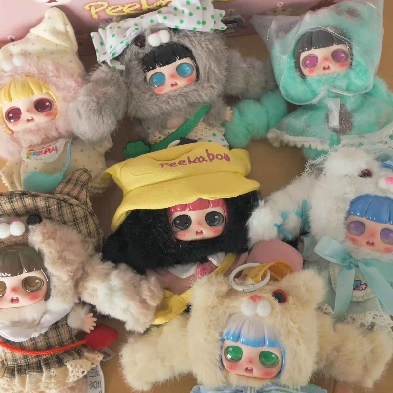 

Peekaboo Cat Save The World Blind Box Cute Peekaboo Anime Doll Surprise Bag Mystery Box Keychain Desktop Decor Girl Gifts New