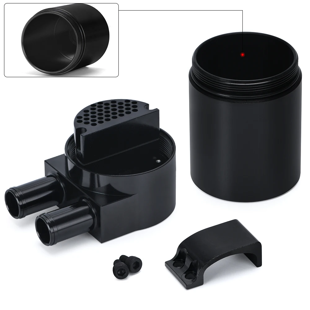 PQY - UNIVERSAL Aluminum Alloy Reservior Oil Catch Can Tank for BMW N54 335 Black / Silver /Red / Blue PQY-TK60