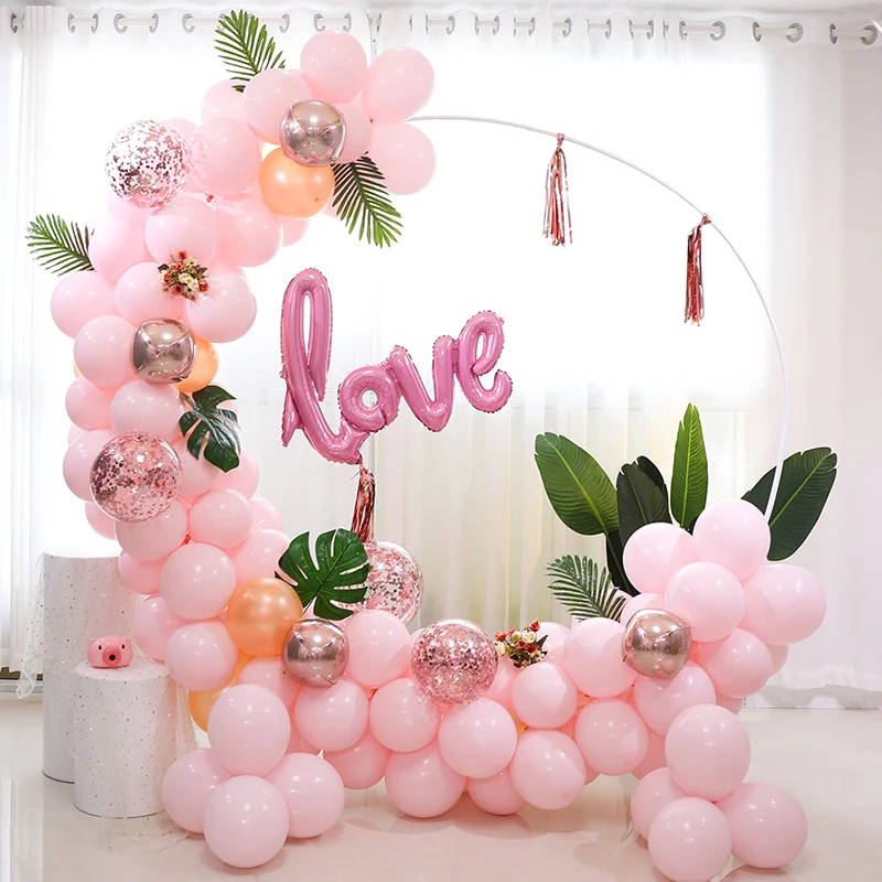 Giant Big Balloon Ring Round Balloon Arch Balloon Circle Stand Holder Frame Ring compleanno decorazioni di nozze sfondo