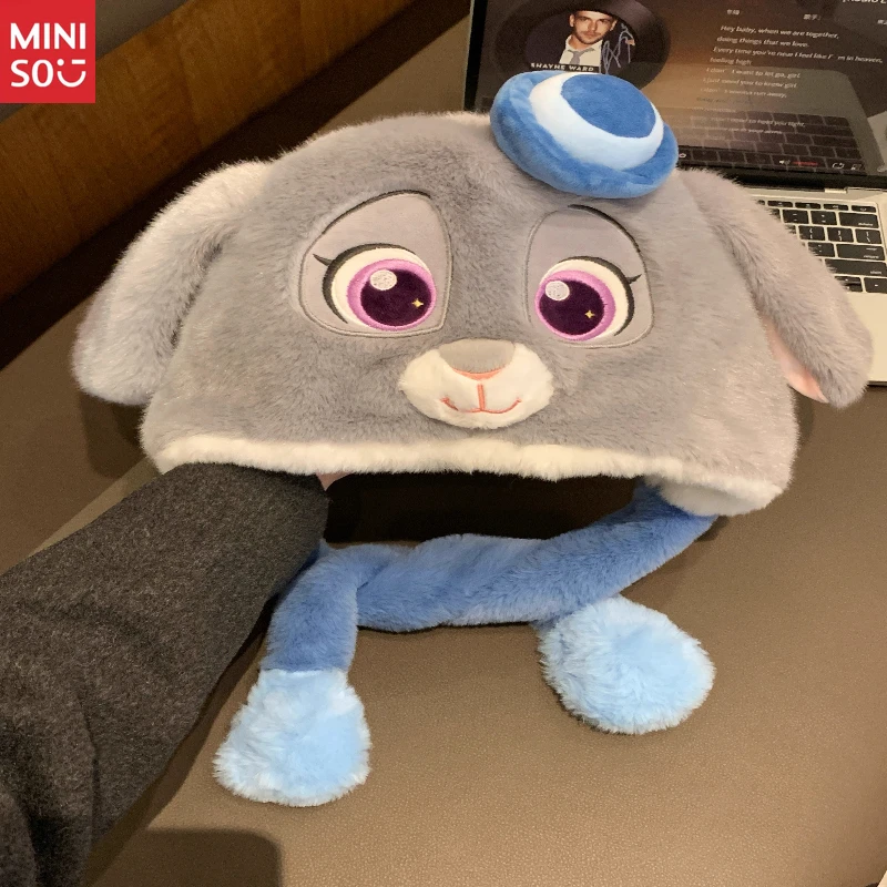 

Disney Judy Hopps Plush Earmuff Hat, Cute Animal Ear Winter Beanie for Face Slimming