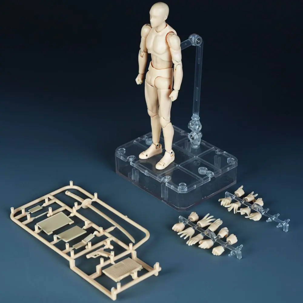 Miniature Anime Figurine Doll Model Action Figure Artist Movable Body Male Female Figure PVC Model Mannequin Desktop Ornament view 3