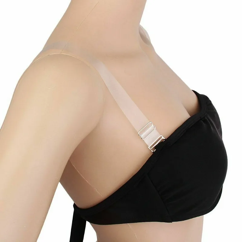 Cinghie per reggiseno in silicone regolabili staccabili semplici invisibili Cintura elastica alta trasparente/smerigliata Accessori intimi versatili