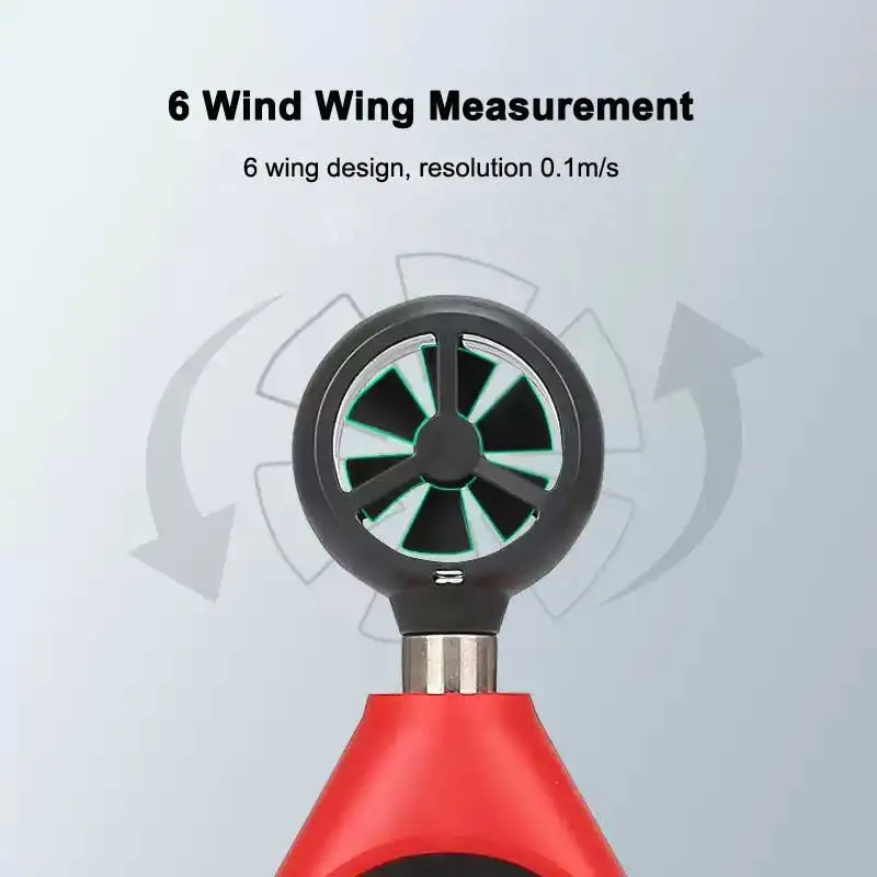 UNI-T UT363 Handheld Anemometer Digitale Windgeschwindigkeit Messung Temperatur Tester LCD Display Luftstrom Geschwindigkeit Wind Meter