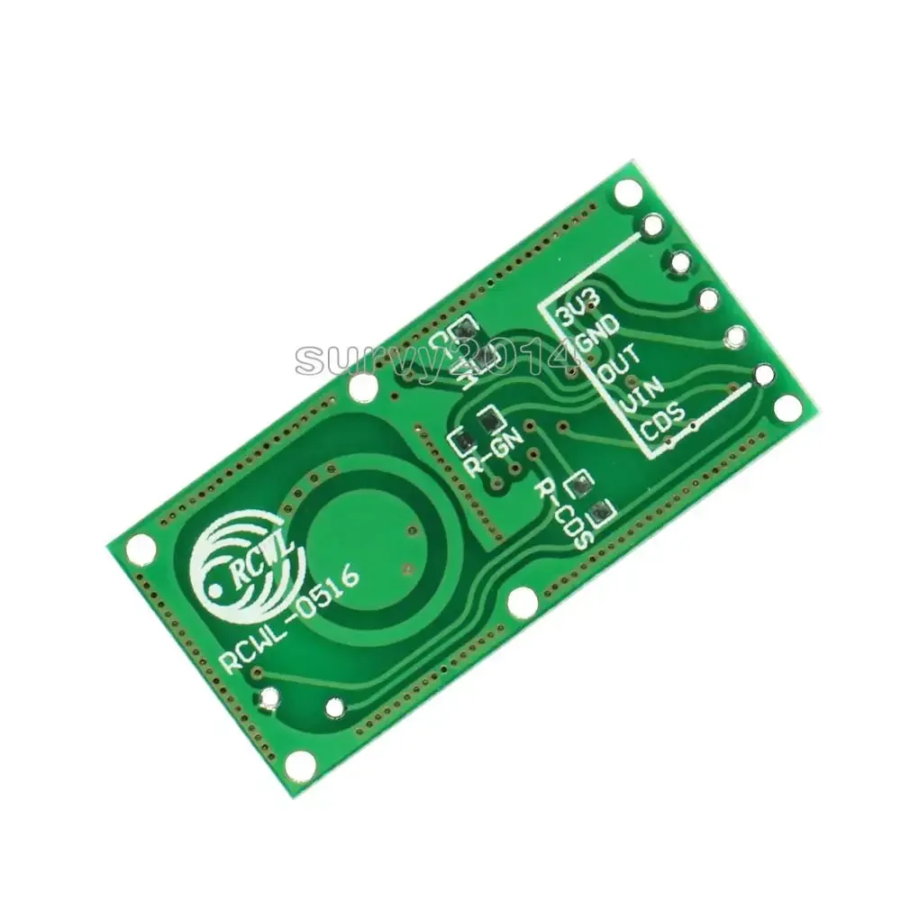 2Pcs RCWL-0516 RCWL 0516 Microwave Radar Sensor Human Sensor Body Sensor Module Induction Switch Module Output 3.3V