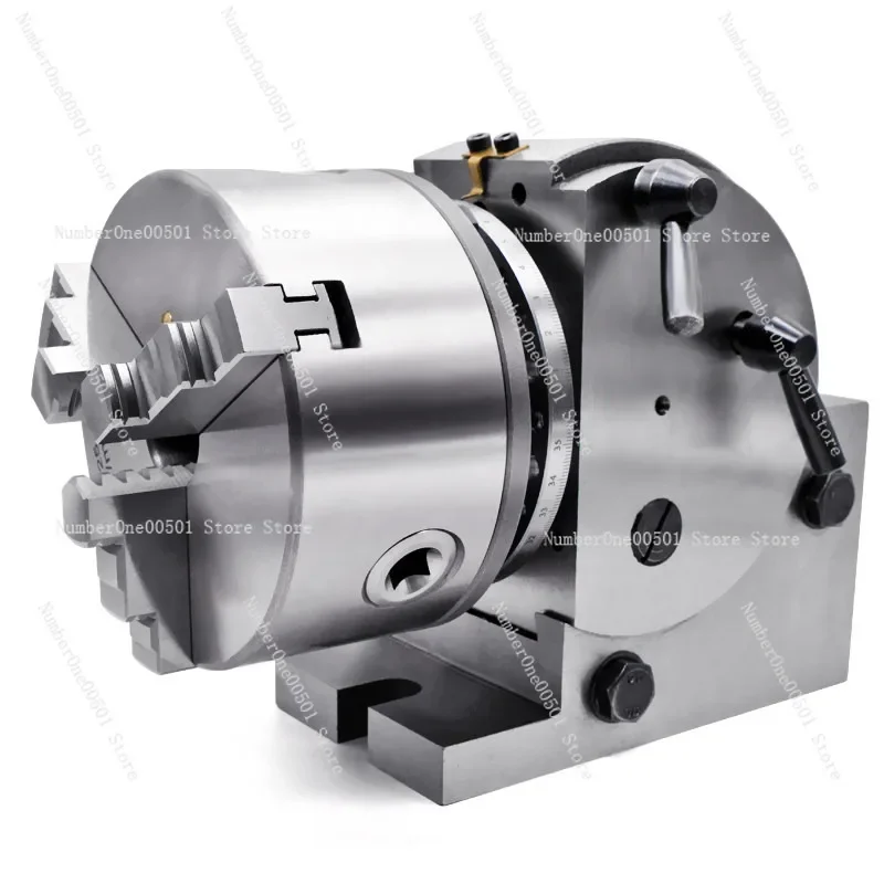 Precision Milling Dividing Head Universal Vertical Horizontal Swivel Rotary Table Indexing Head with Chuck Tailstock