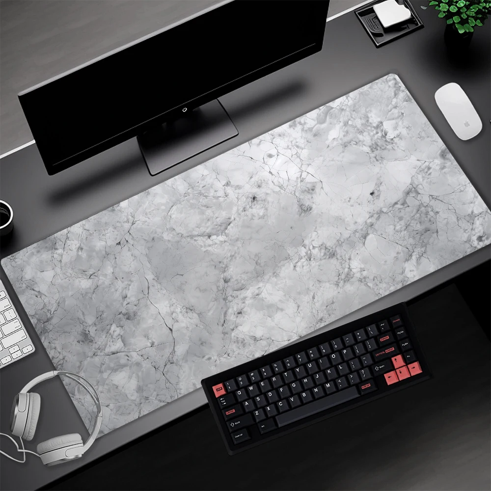 

Xxxl Mouse Pad Gray 120x50cm Carpet Pc Setup Decoration Liquid Desktops Accessories Rubber Office Mat Marble Muse Pad Gaming