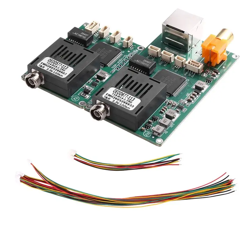 FEDI-100KM TTL Optical Transceiver Video+Network+TTL Optical Transceiver Module Optical Terminal Equipment DC 5.5-26V