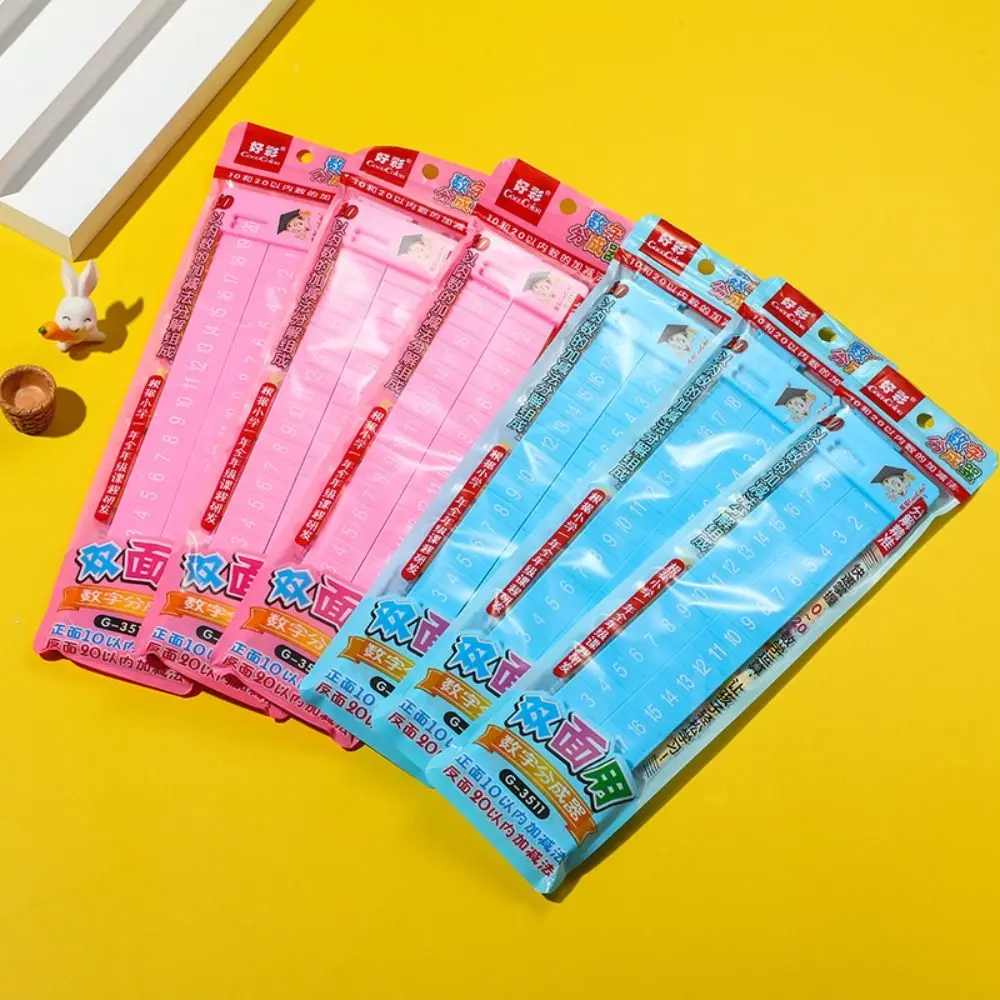Early Education Number Decomposition Ruler Enlightenment Aid Stationery Straight Ruler Learning Plastic Student Ruler