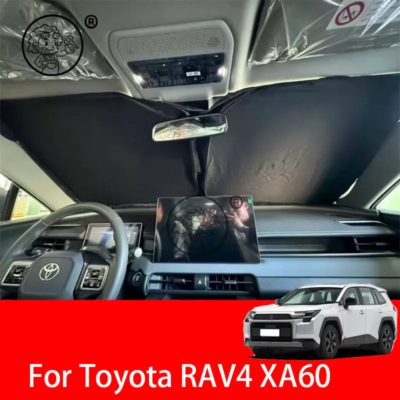 

For Toyota RAV4 XA60 2026 2027 Black Car Sunshade Side Window Privacy Curtains Front Rear Sunscreen Heat Insulation Sunshield