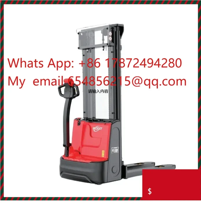 Easy Charging Full Electric Power Pallet Stacker Mini 1.2 T 1.5 T Pedestrian Battery Stacker with AGM and Lithium