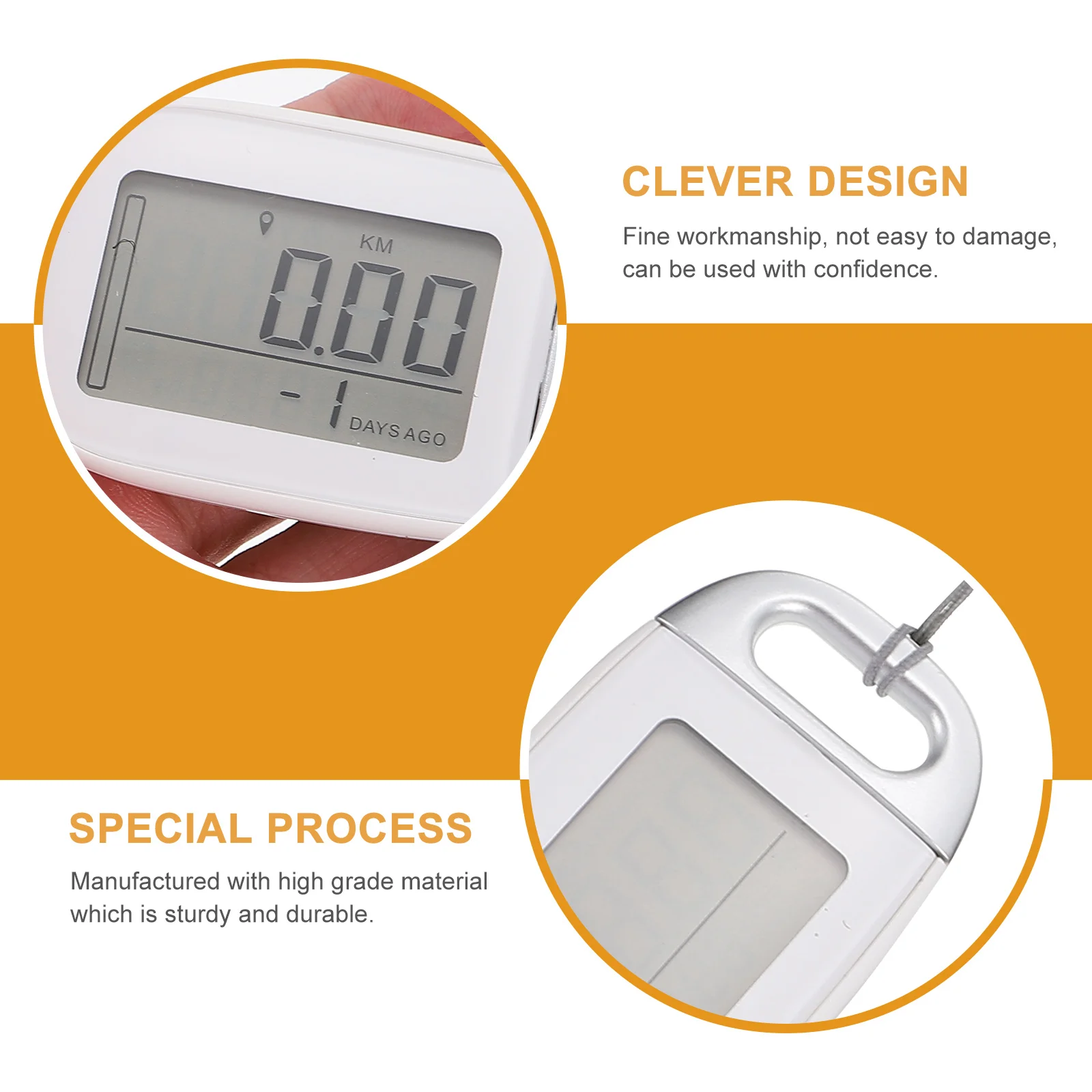 Pedometer 3D Digital Walking Calorie Tracker Mini Electronic Intelligent Traveler Fitness Monitor Multi-Function Step for Sport