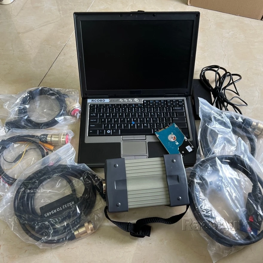 MB Star C3 AUTO Diagnostic Tool 320GB HDD V12.2014 SD Connect D630 4G Laptop Star C3 Multiplexer Interface Cables Ready to Work